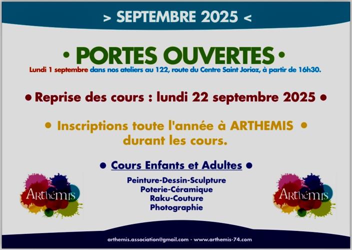 Portes ouvertes des Ateliers Arthémis